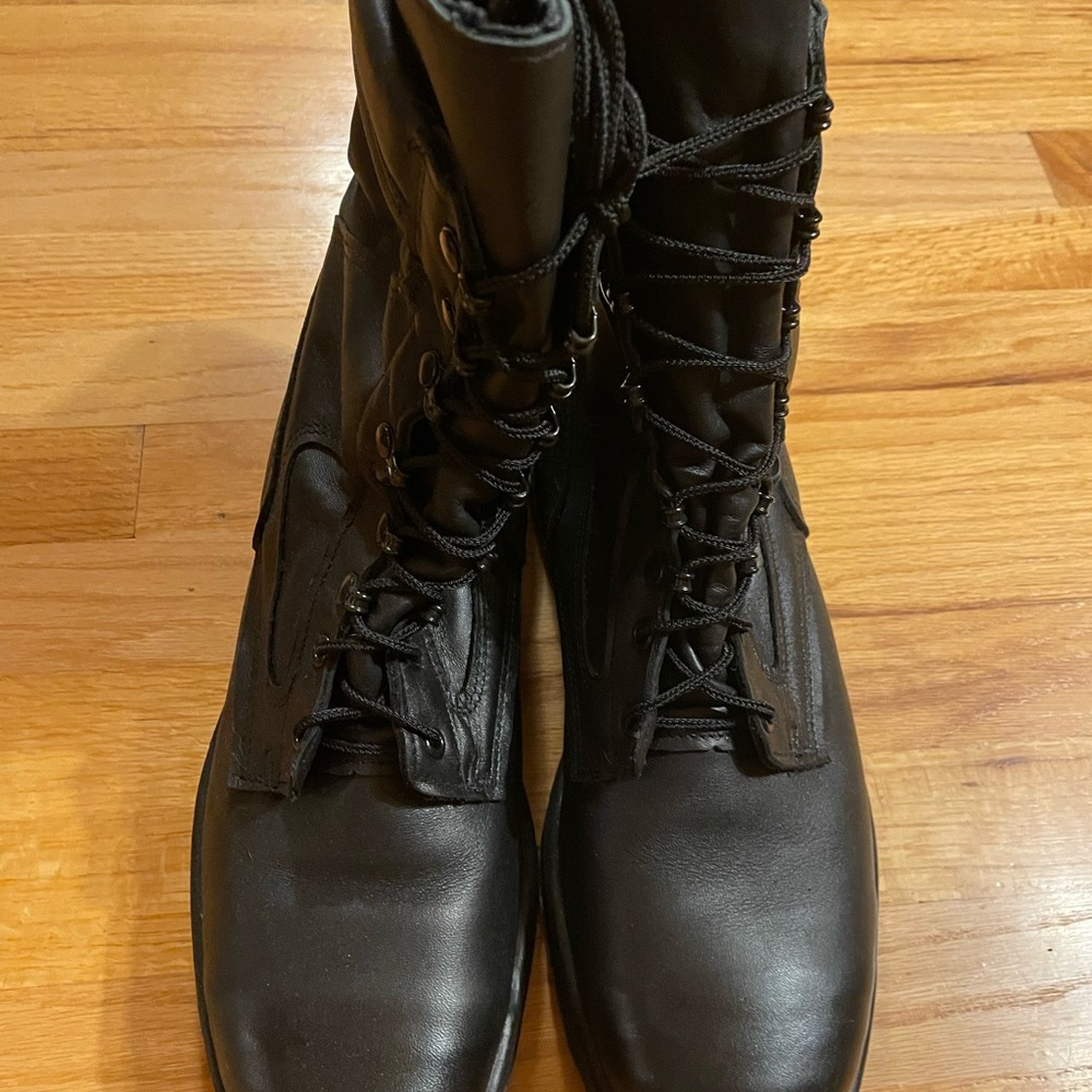 Black Lace-Up Boots